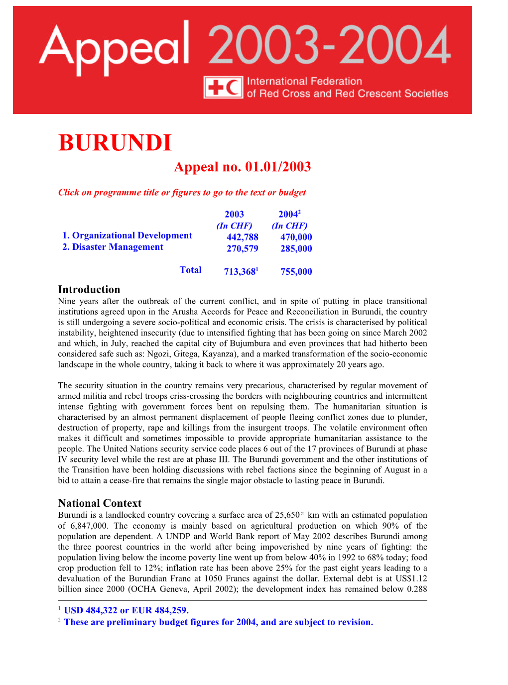 BURUNDI Appeal No