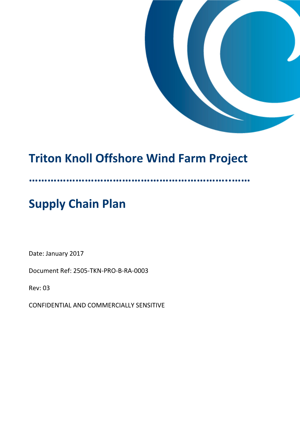 Triton Knoll: Offshore Wind Farm Supply Chain Plan