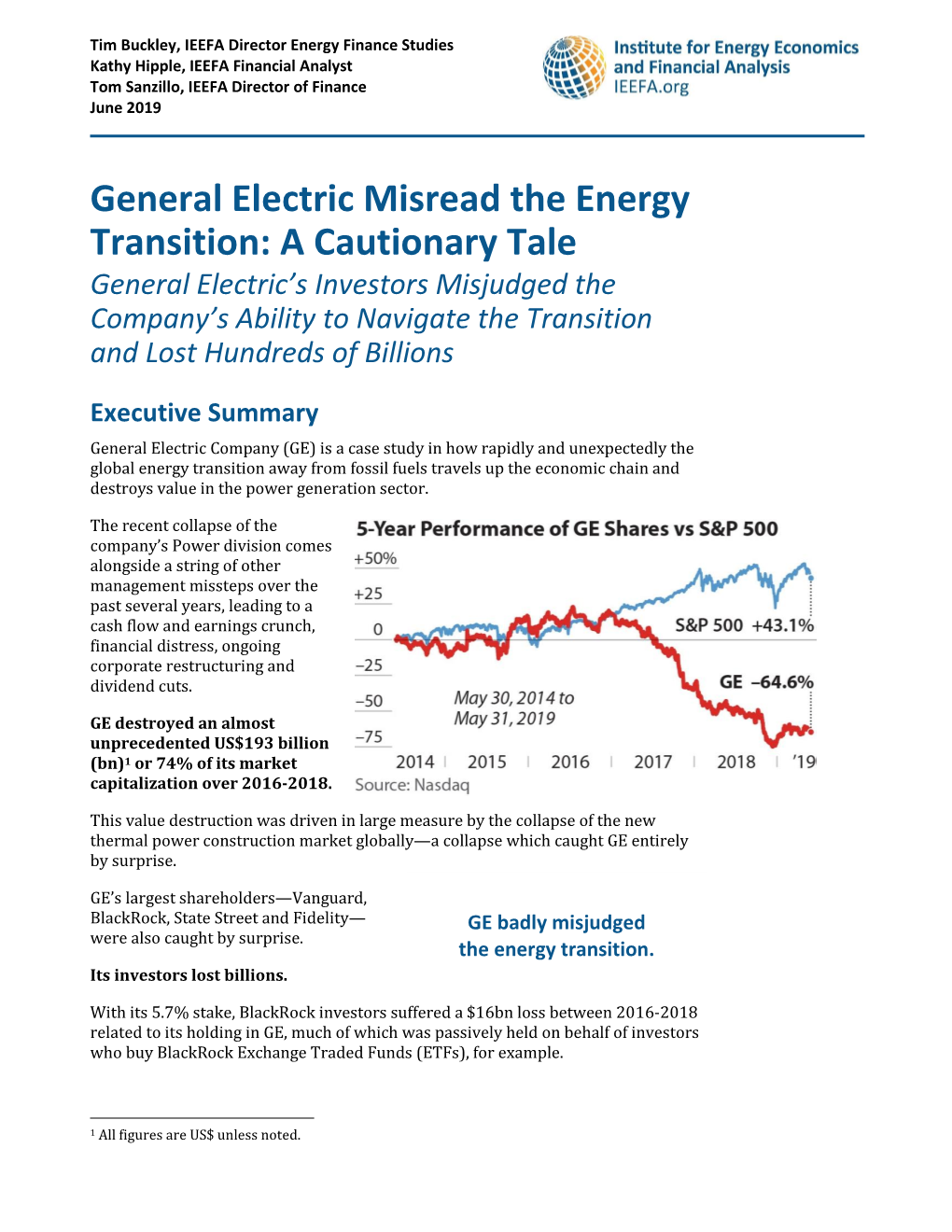 General Electric Misread the Energy Transition