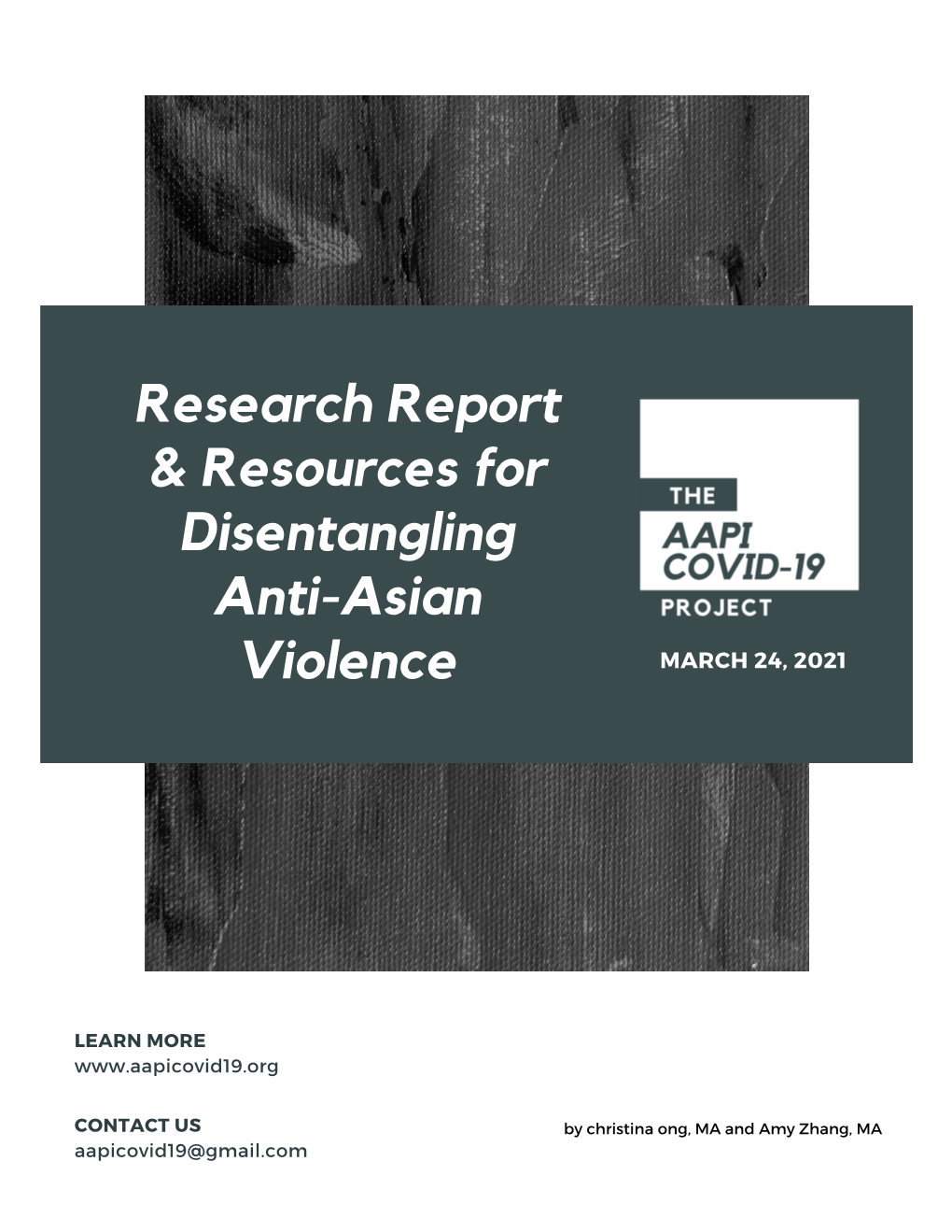 Research Report & Resources for Disentangling Anti-Asian Violence