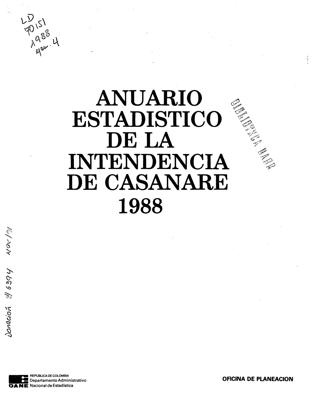 Anuario Estadistico De La De Casanare