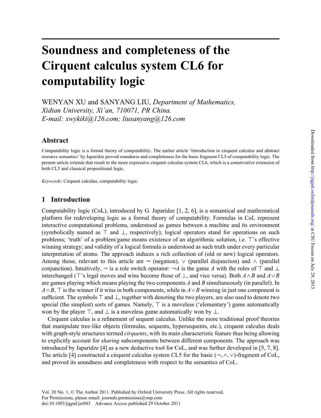 Soundness and Completeness of the Cirquent Calculus System CL6 for Computability Logic