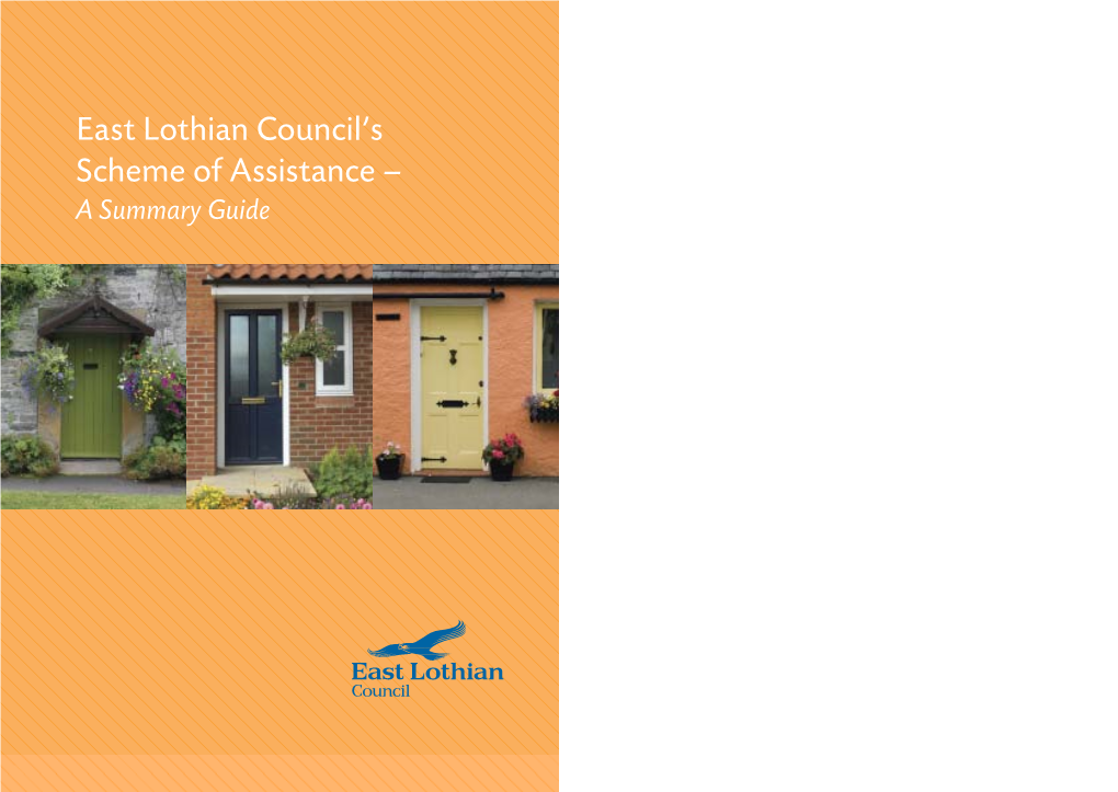 East Lothian Council's Scheme of Assistance –