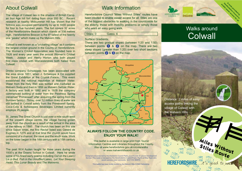 Colwall Walk Information