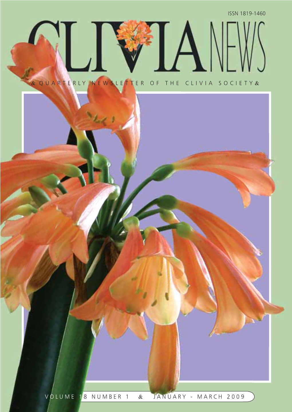 March 2009 & Quarterlynewsletterof Theclivia