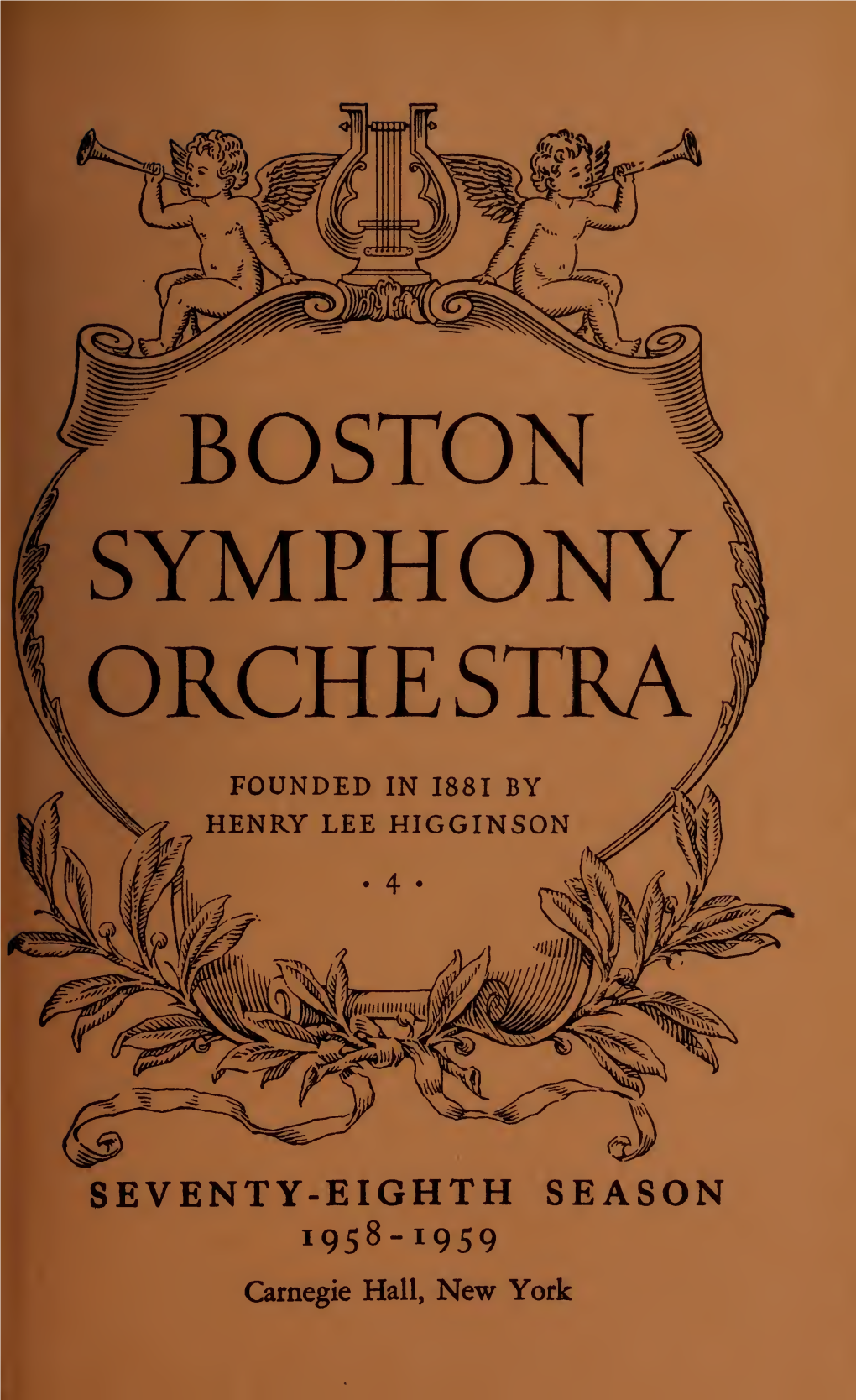 Boston Symphony Orchestra Concert Programs, Season 78, 1958-1959