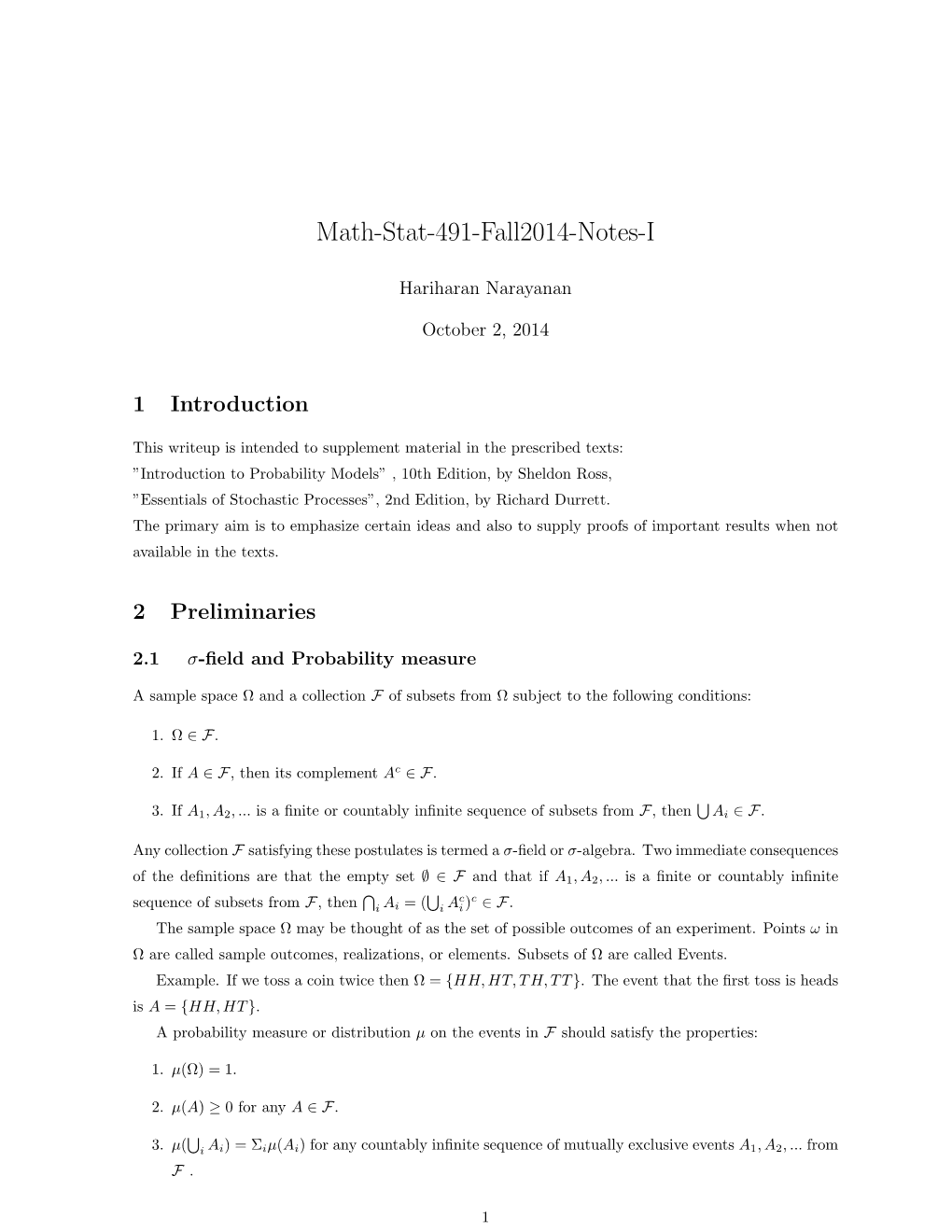 Math-Stat-491-Fall2014-Notes-I