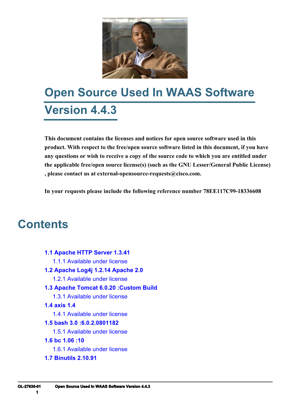Open Source Used in WAAS Software Version 4.4.3