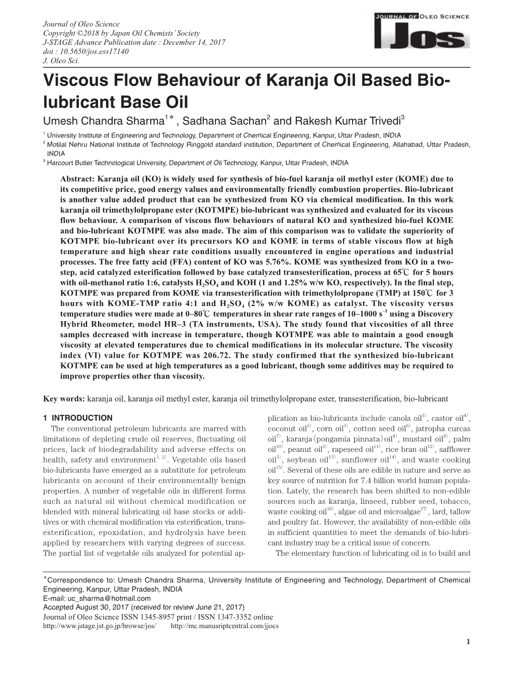 Lubricant Base