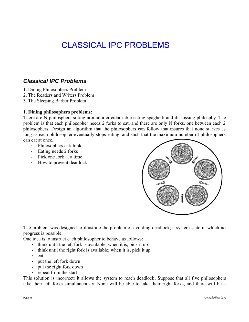 Classical IPC Problems 1