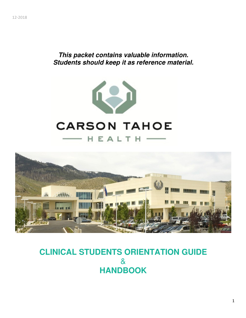 Clinical Students Orientation Guide & Handbook