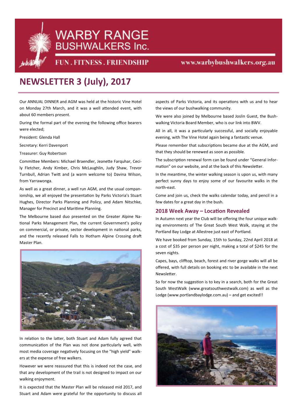 NEWSLETTER 3 (July), 2017