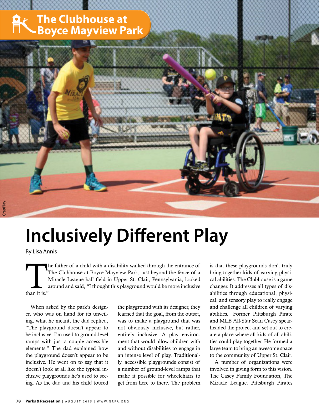 Inclusively Different Play by Lisa Annis