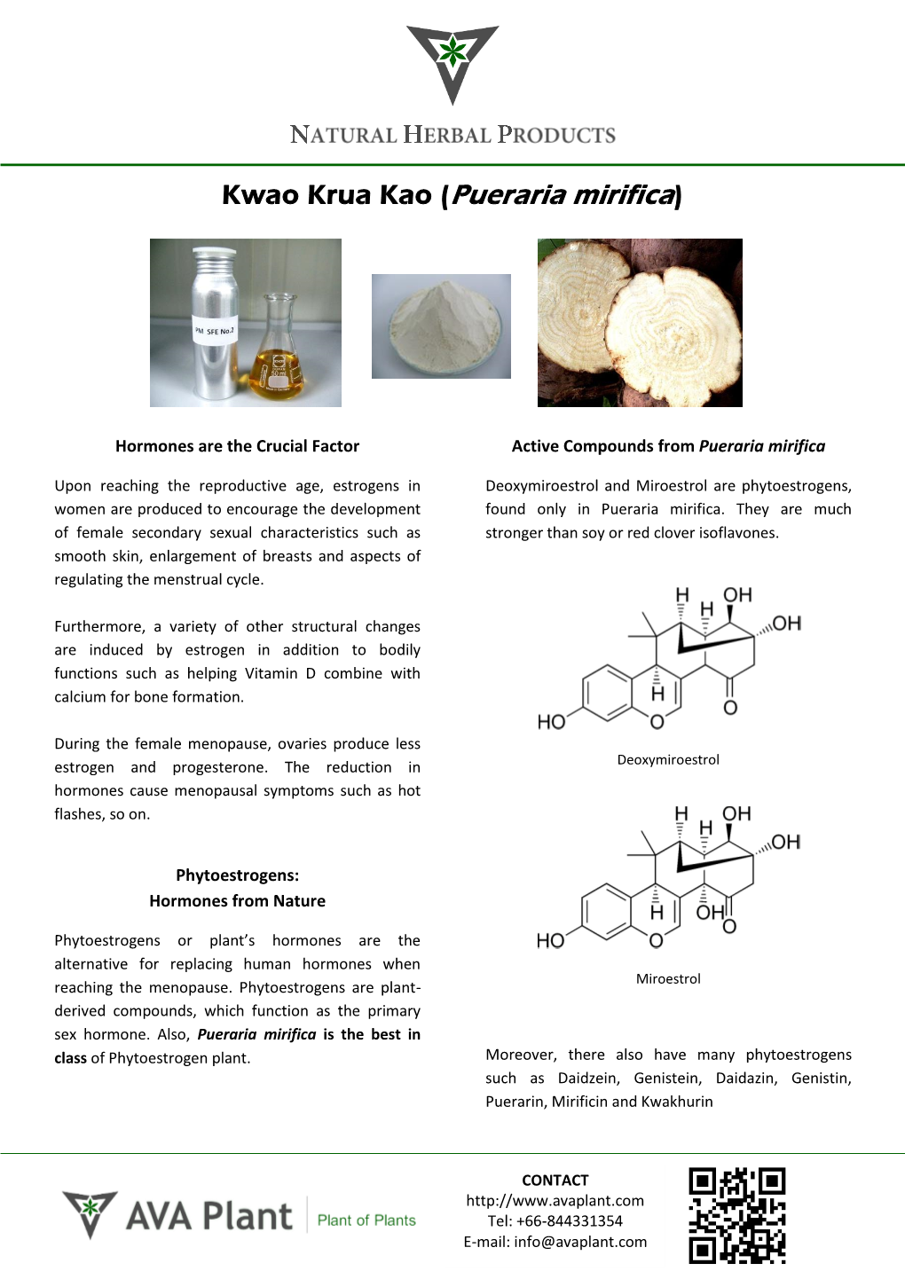 Kwao Krua Kao (Pueraria Mirifica)