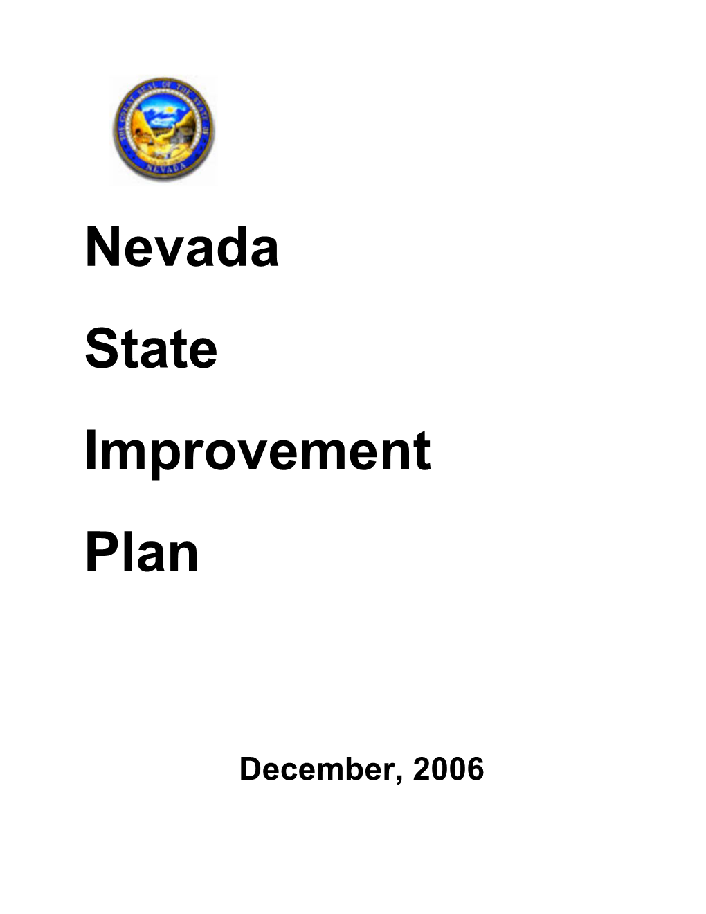Nevada State Improvement Plan