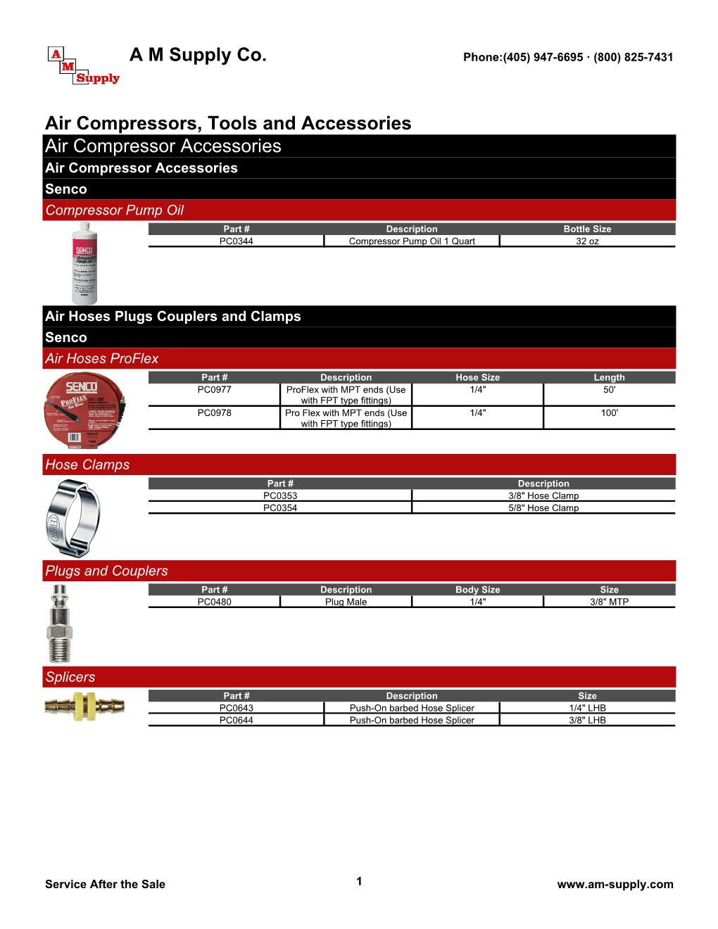 Air Compressors, Tools and Accessories Air Compressor Accessories a M Supply