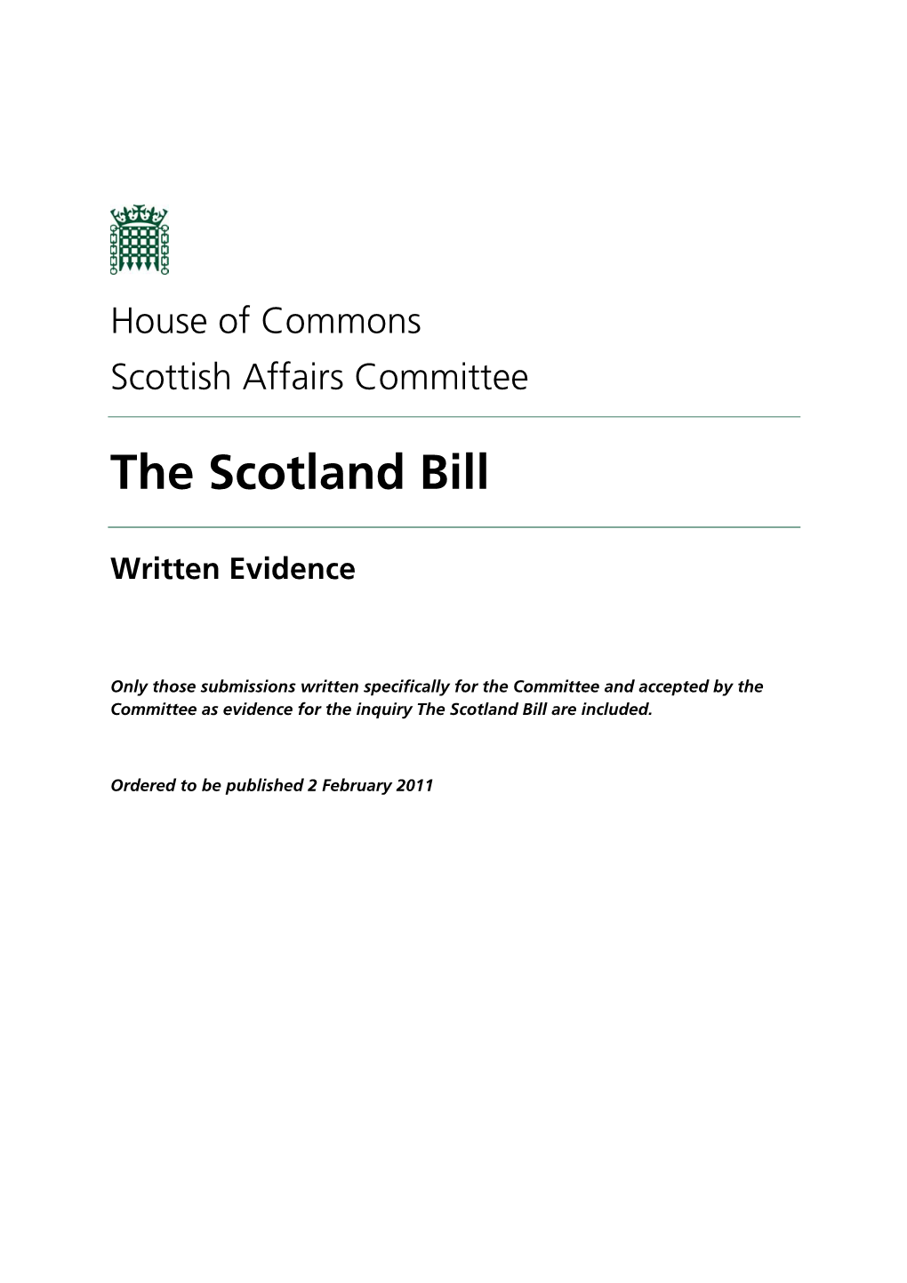 The Scotland Bill