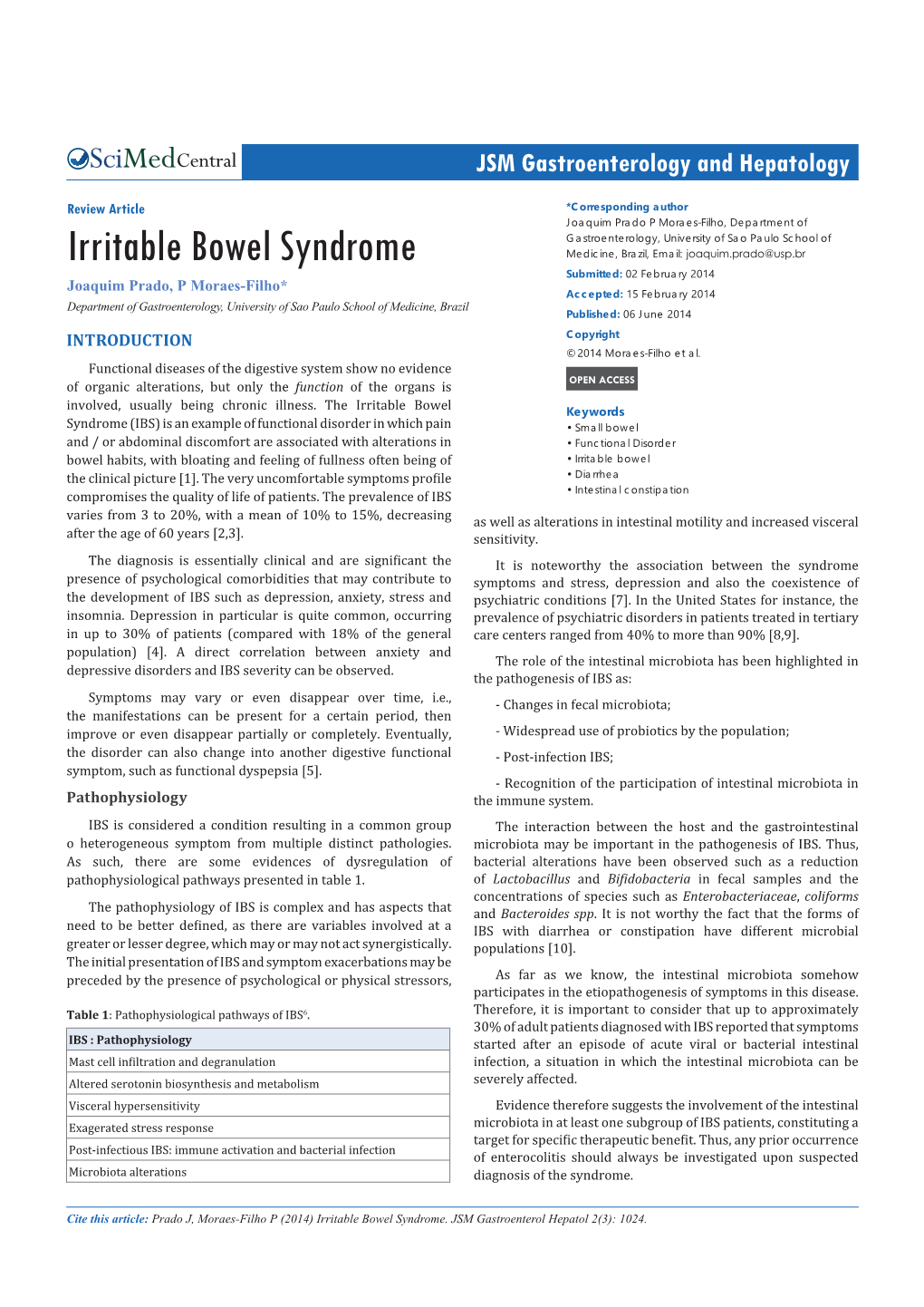 Irritable Bowel Syndrome