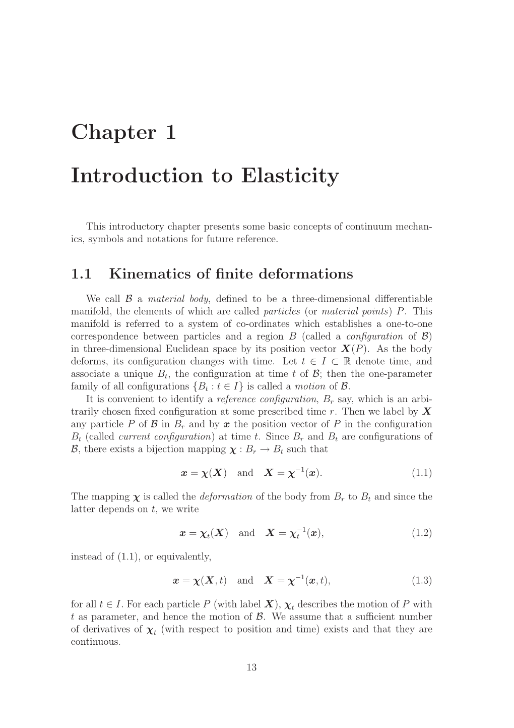 Chapter 1 Introduction to Elasticity