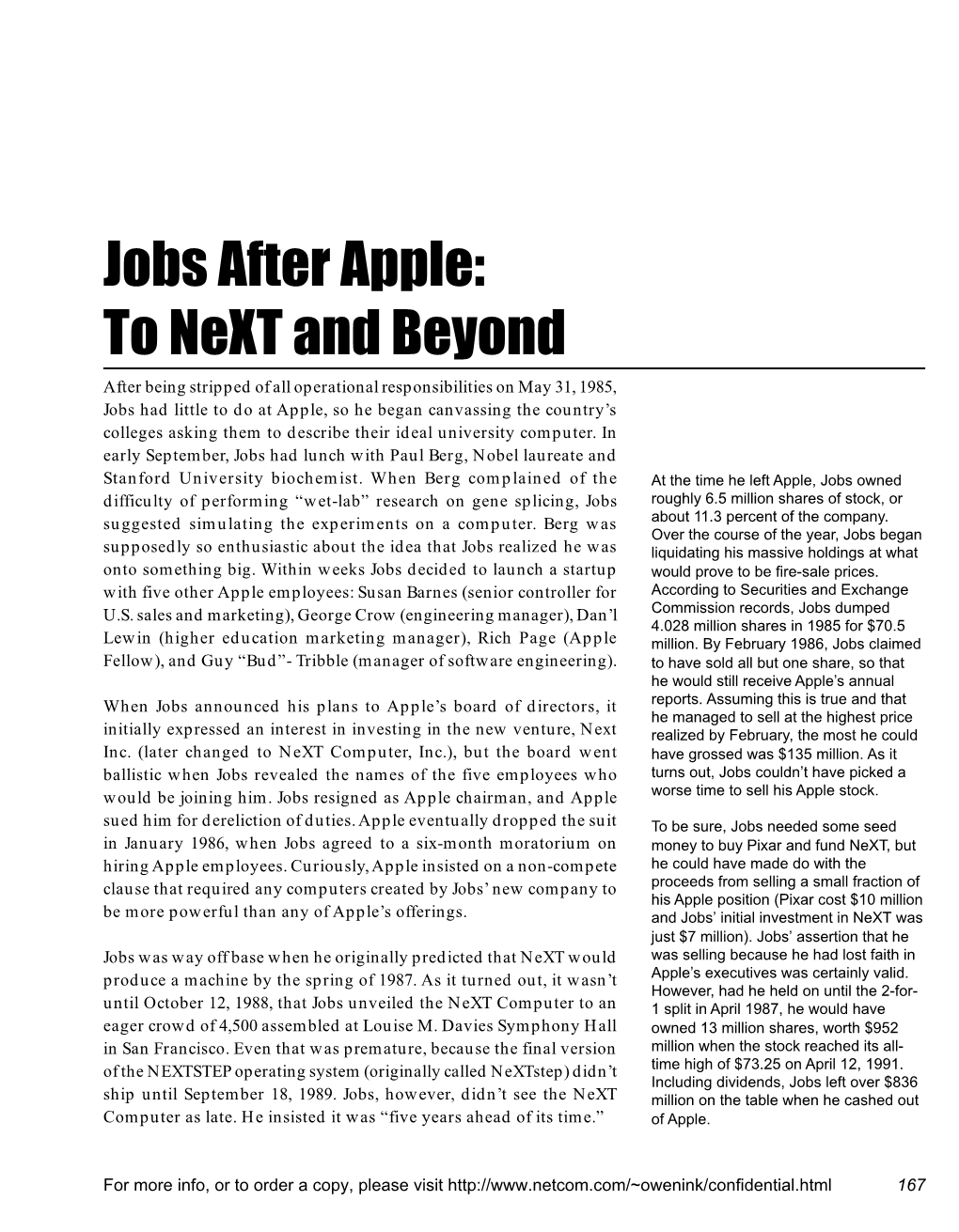 19 Jobs After Apple