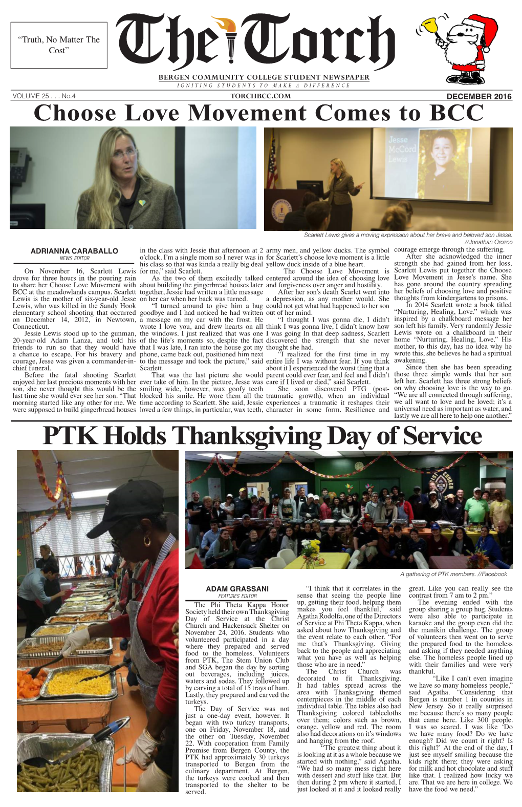 PTK Holds Thanksgiving Day of Service