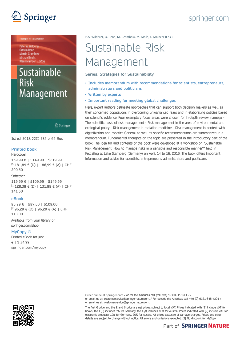 Sustainable Risk Management Series: Strategies for Sustainability