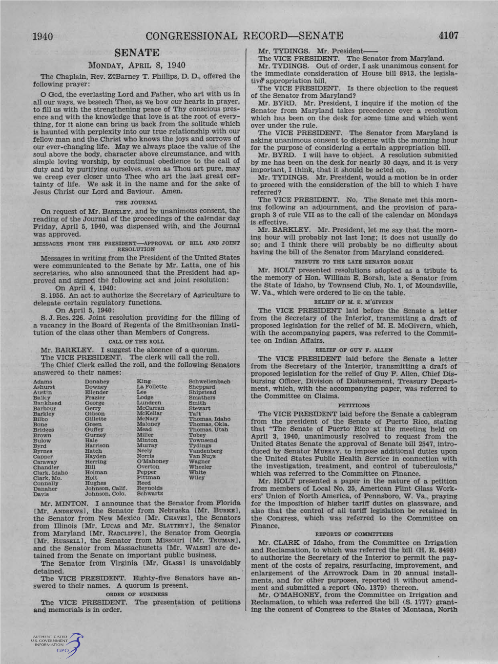 Congressional Record-Senate Senate