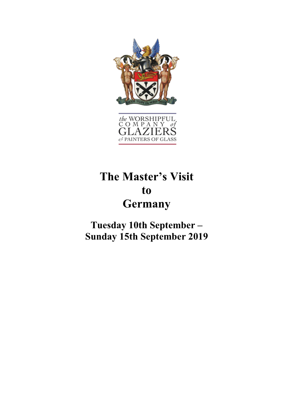 The Master's Visit to Germany