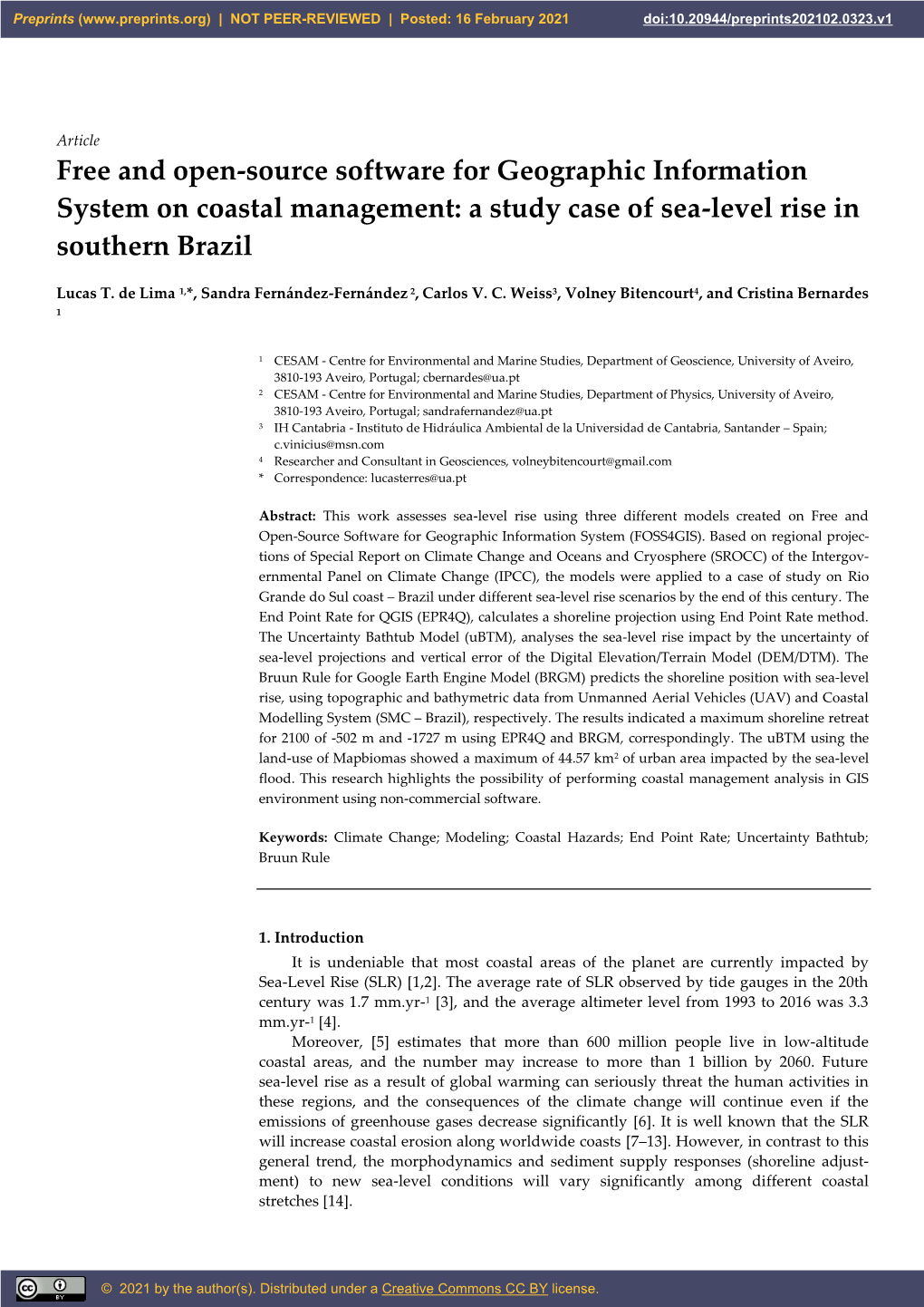 A Study Case of Sea-Level Rise in Southern Brazil