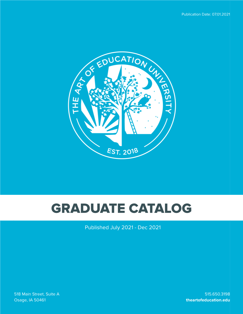 Graduate Catalog Addendum: July 2021