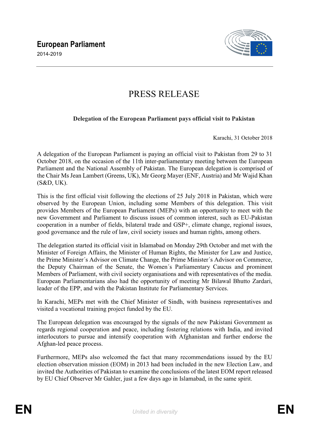 Press Release