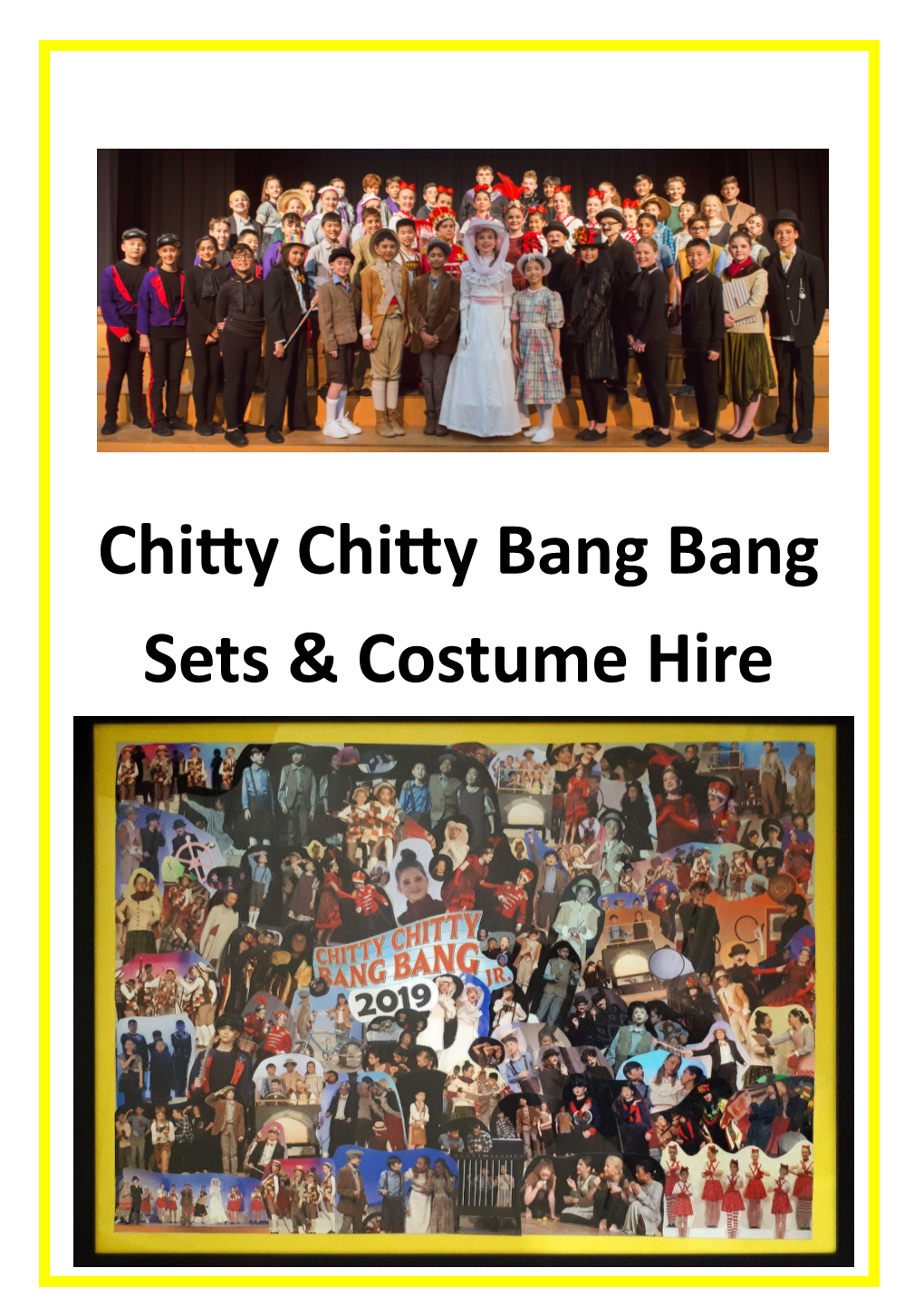 Chitty Chitty Bang Bang Jnr Set, Props & Costume Hire