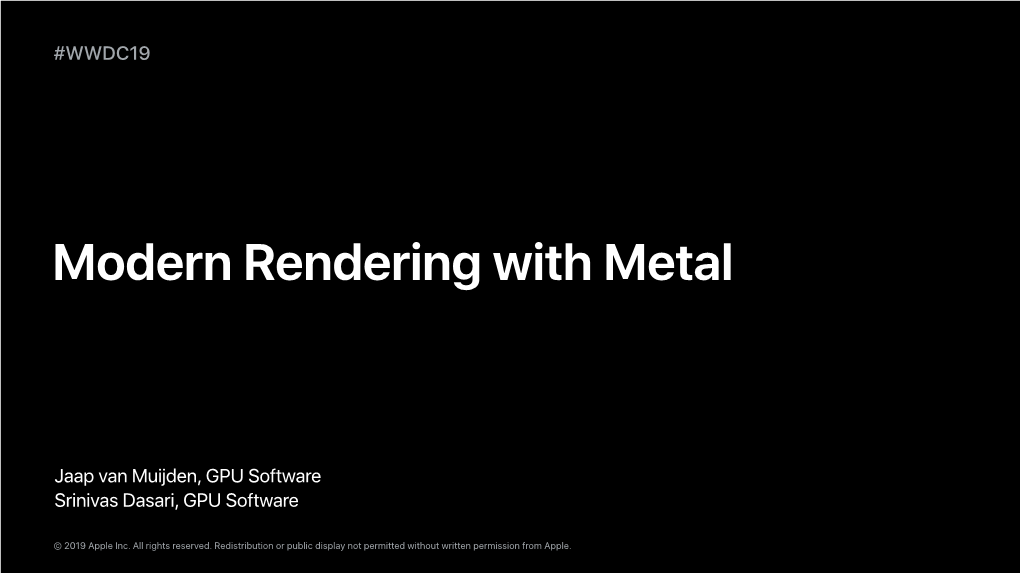 601 Modern Rendering with M