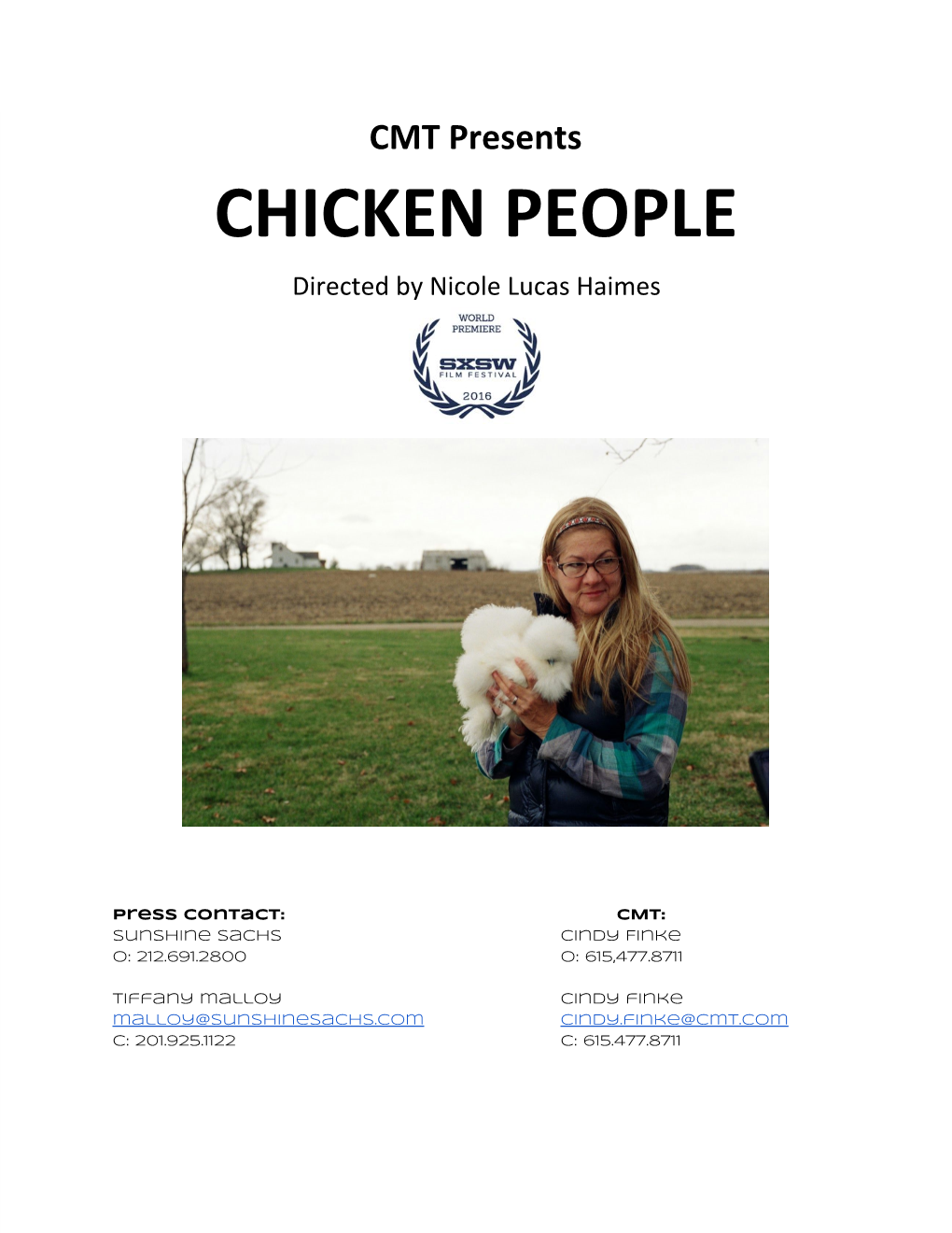 CHICKEN PEOPLE Directed by Nicole Lucas Haimes