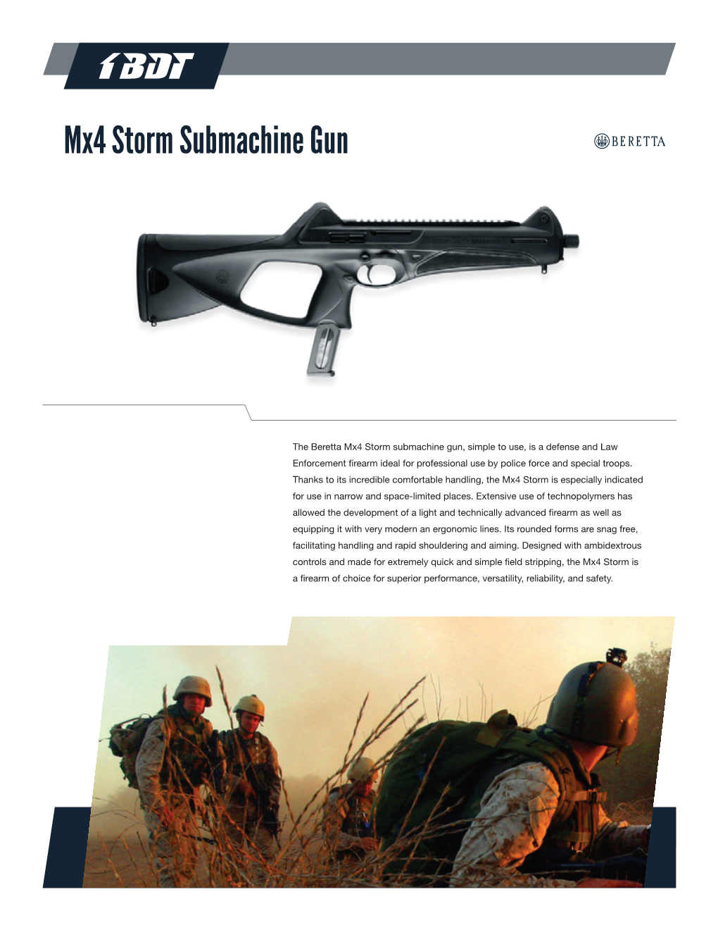 Mx4 Storm Submachine Gun