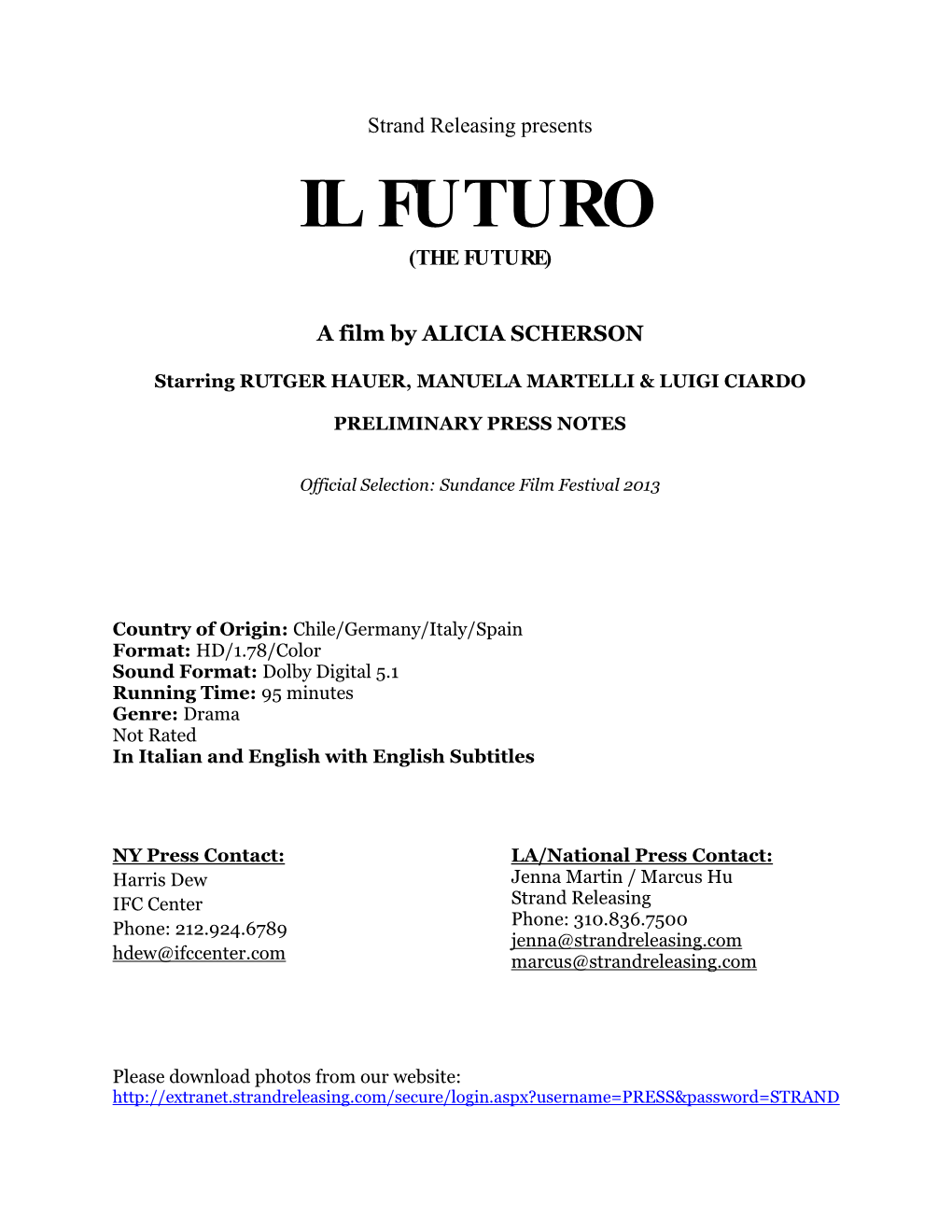 Il Futuro (The Future)