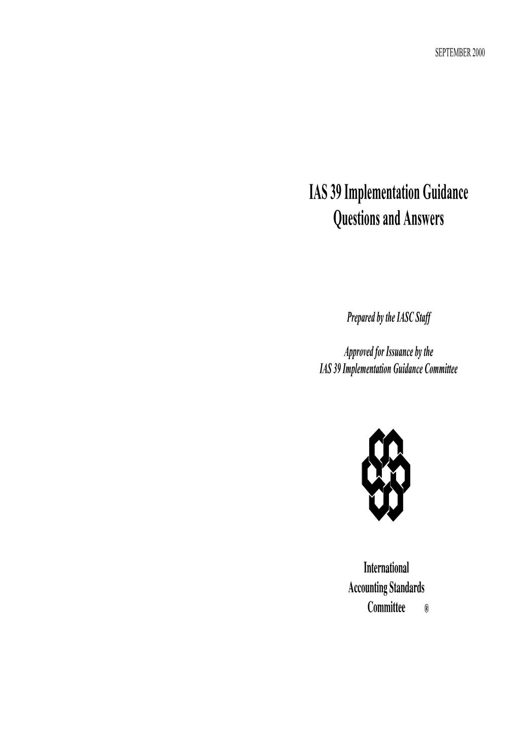 IAS 39 Implementation Guidance Questions and Answers