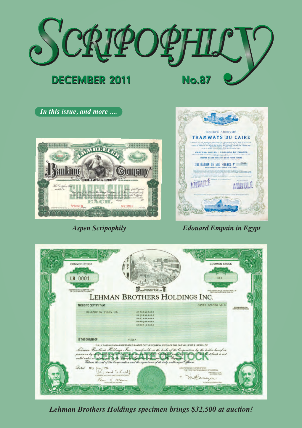 Scripophily Journal 2011-12 (December 2011)