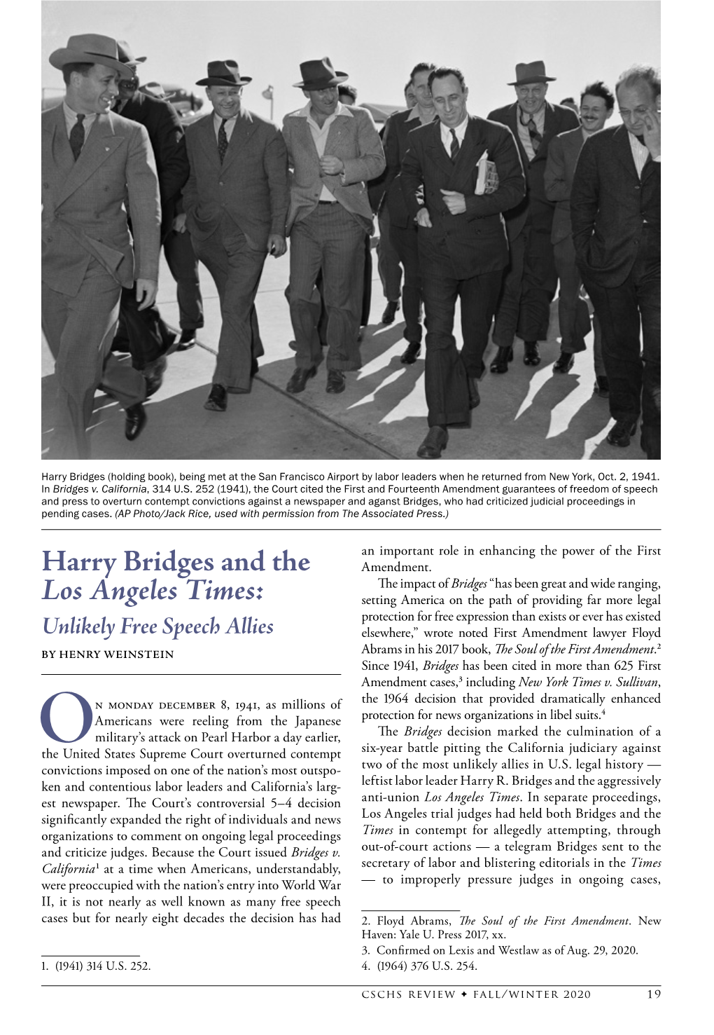 Harry Bridges and the Los Angeles Times