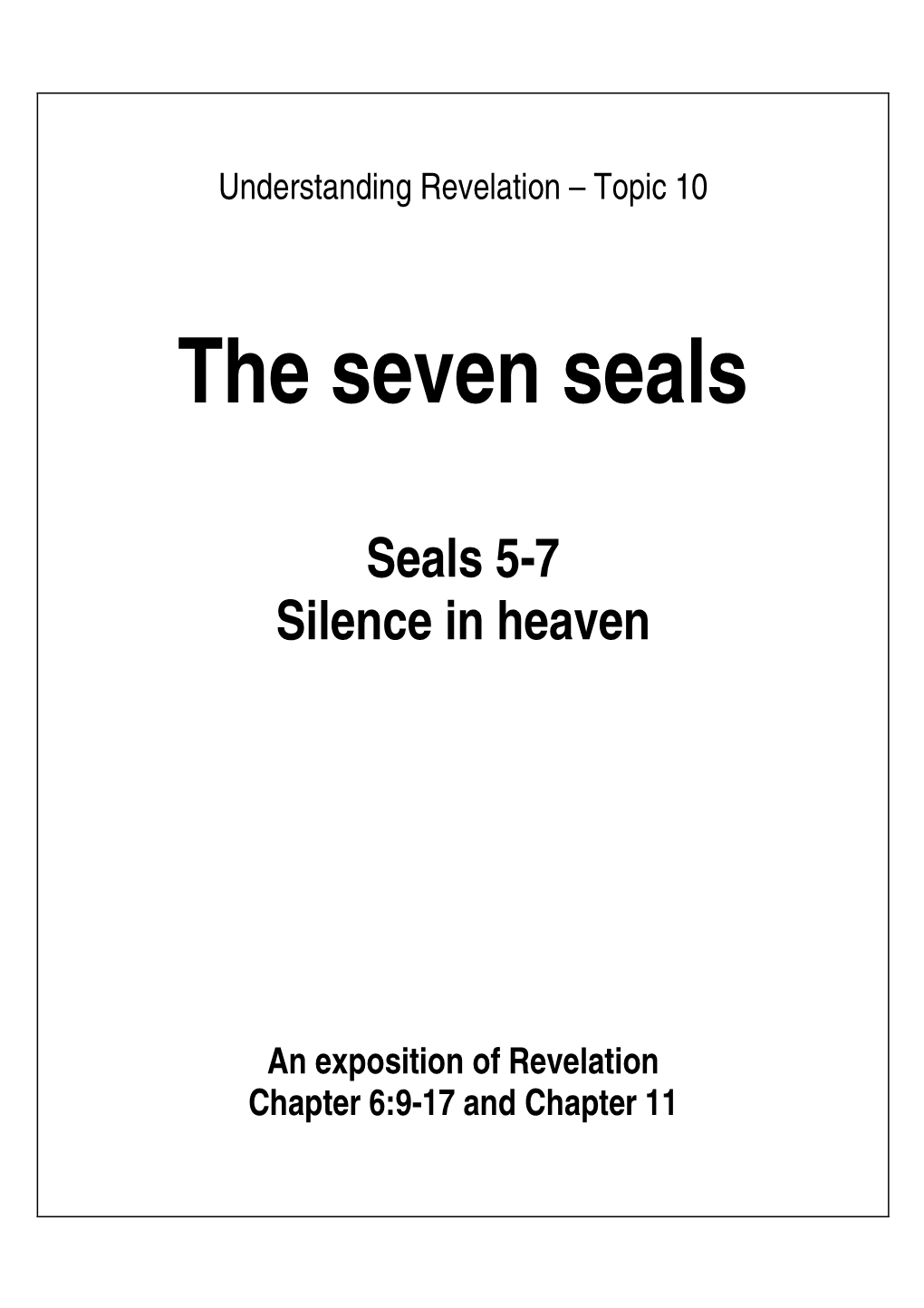 The Seven Seals