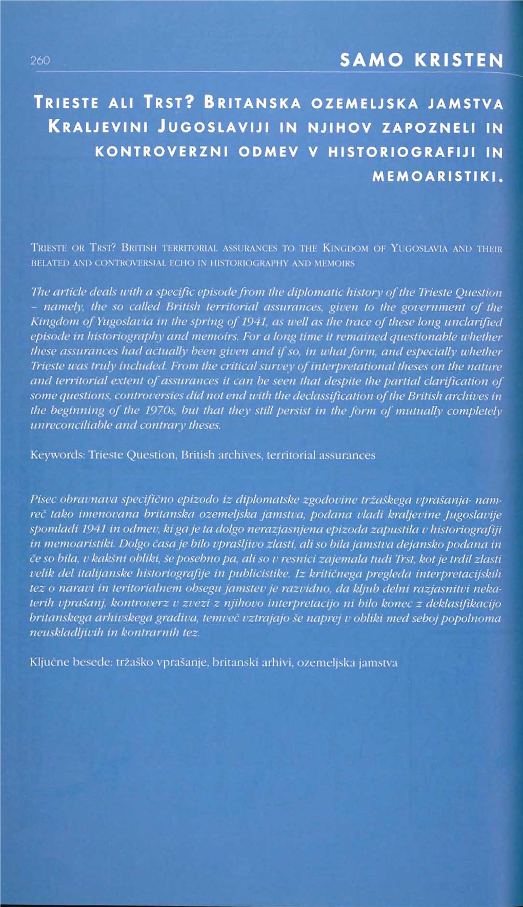 Ozemeljska Jugoslaviji Zai'ozneli Kontroverzni • • Historiografiji