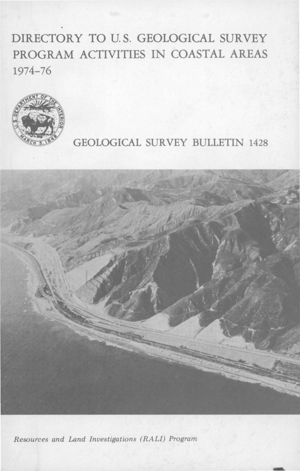 Directory to Us Geological Survey Program Activities in Coastal Areas