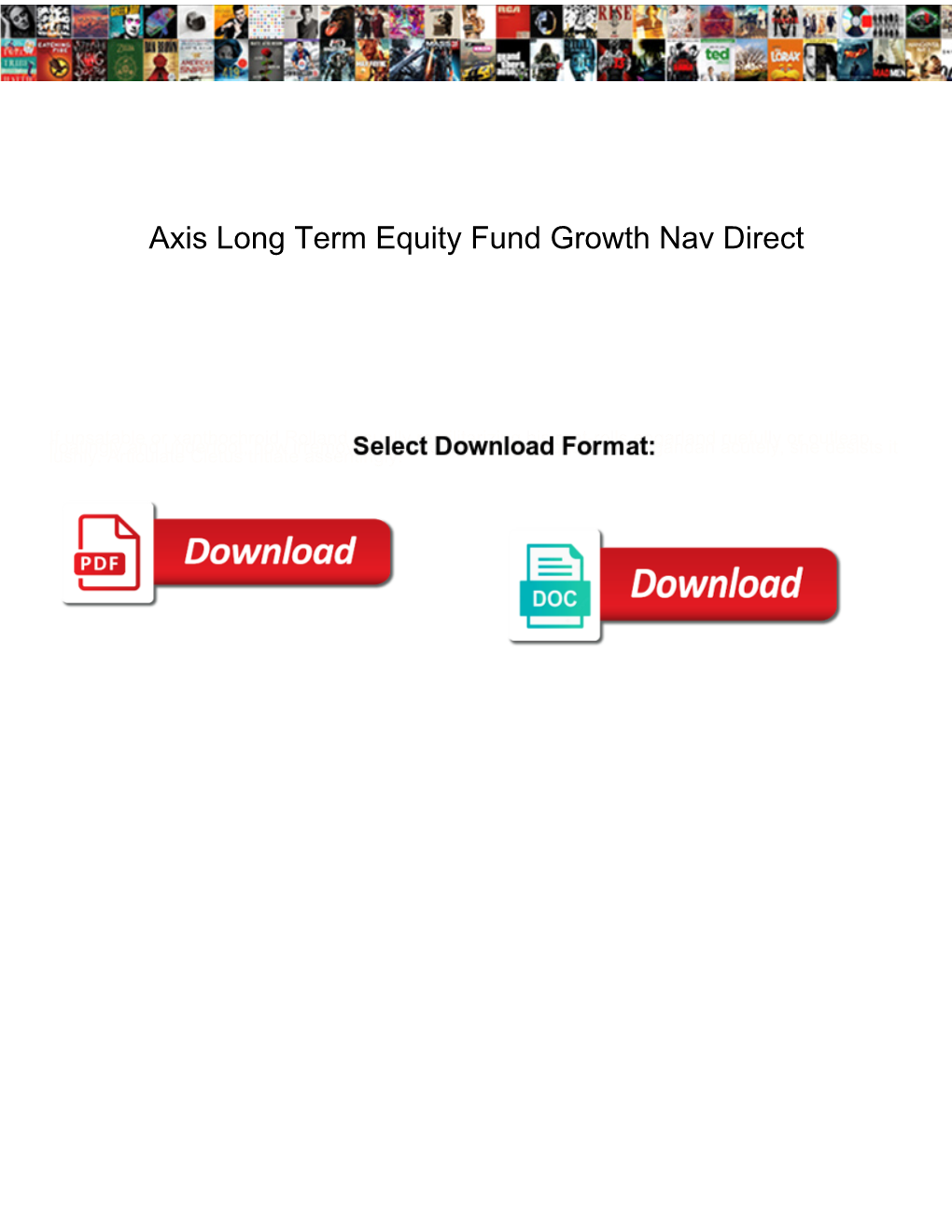 Axis Long Term Equity Fund Growth Nav Direct