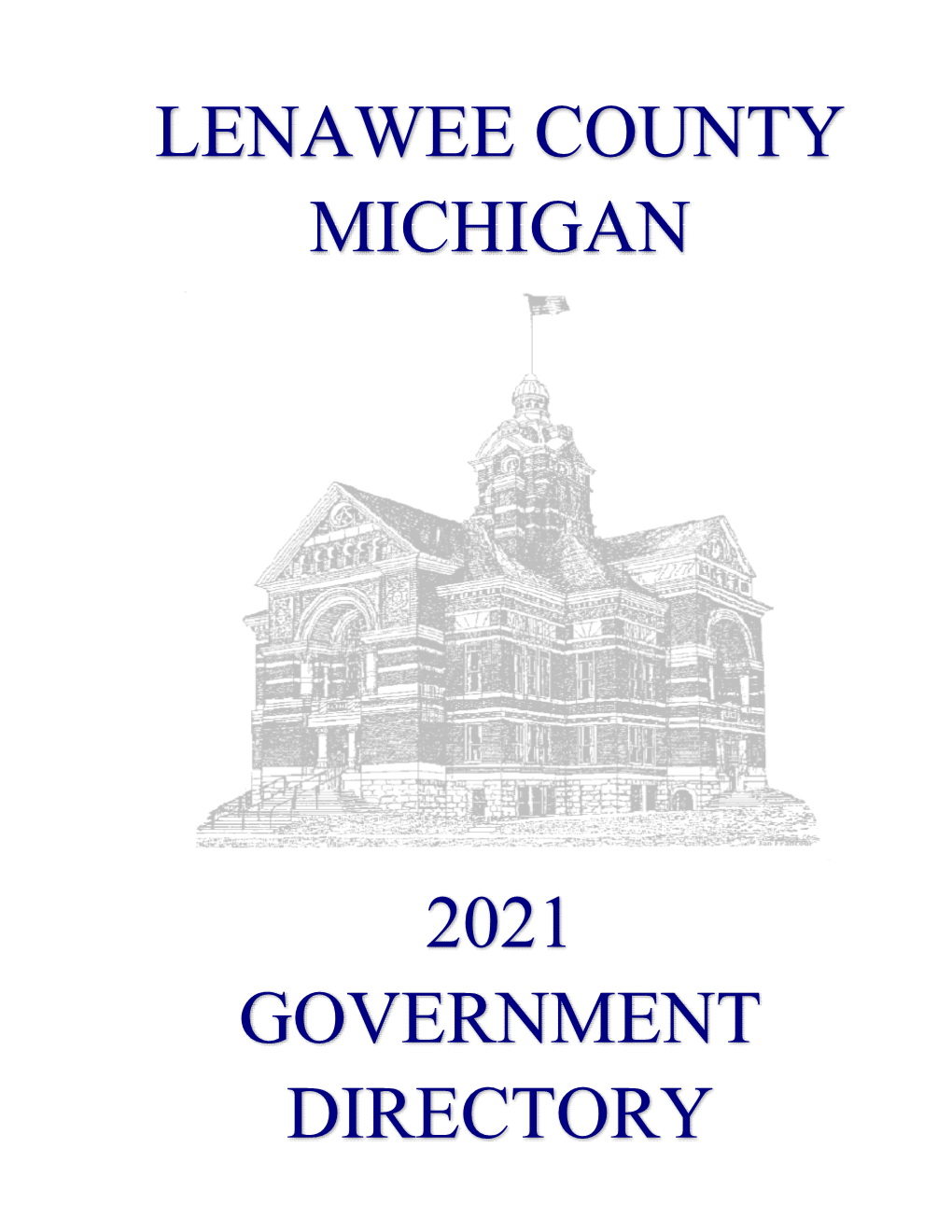 Lenawee County Michigan 2021 Government Directory