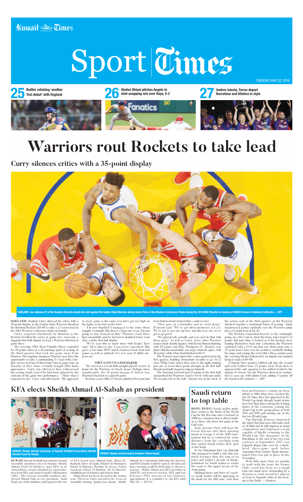 Warriors Rout Rockets to Take Lead Curry Silences Critics with a 35-Point Display