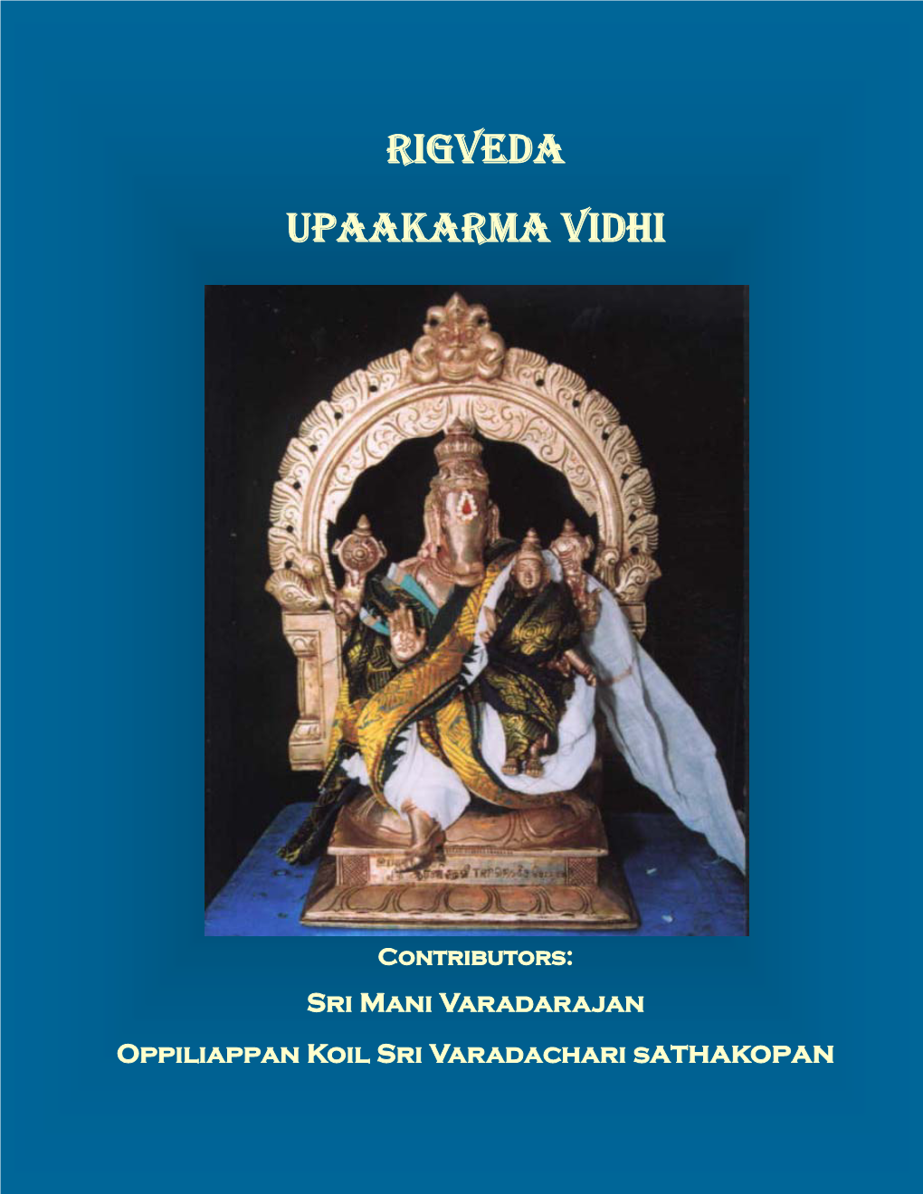 Rigveda Upaakarma Vidhi