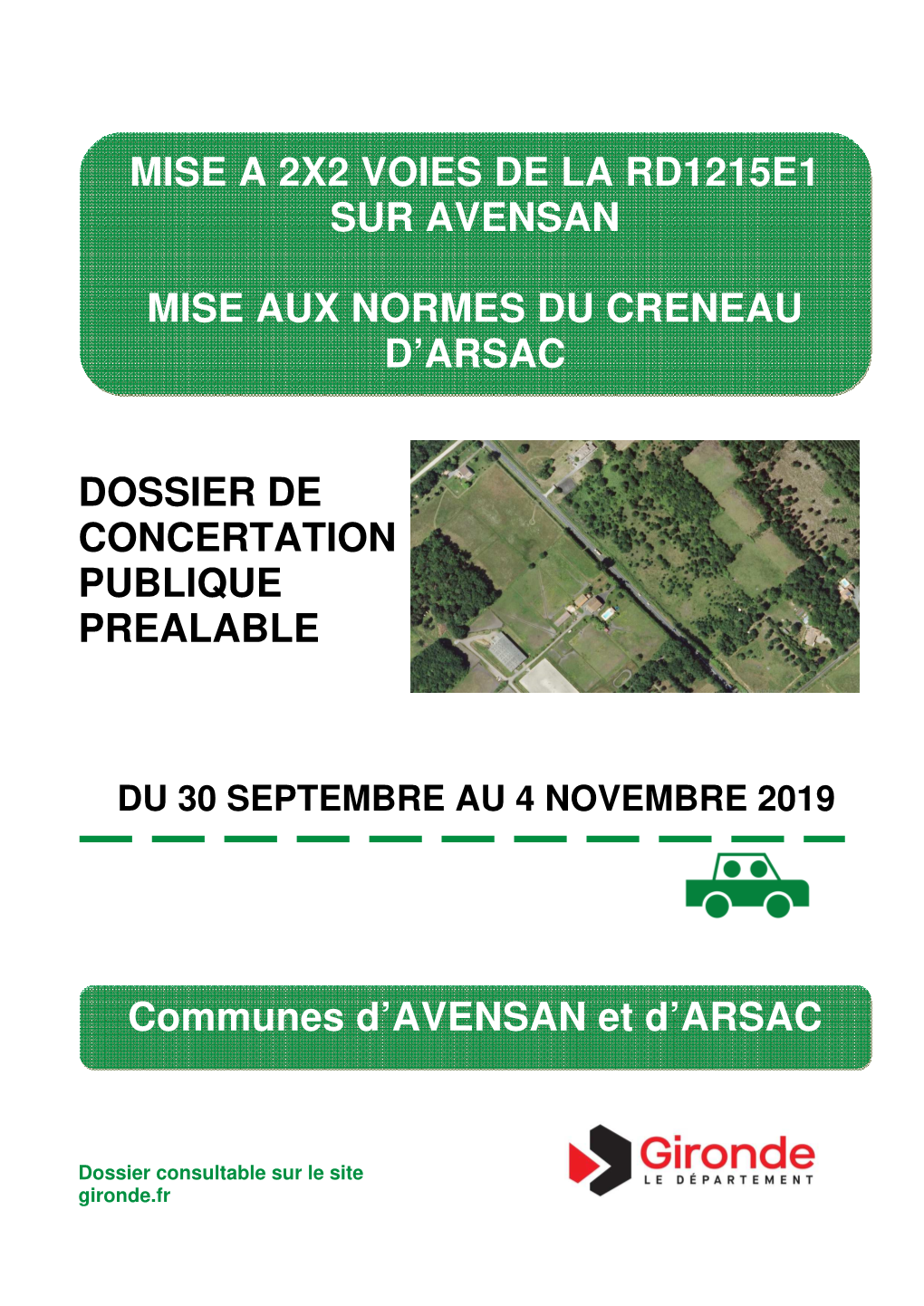 Dossier De Concertation Publique Préalable Arsac