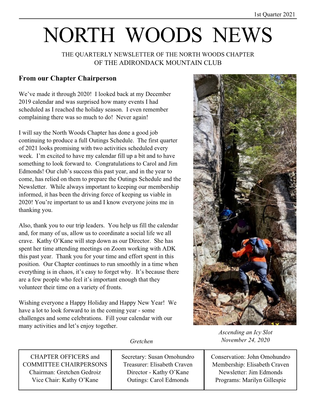 2021-1 North Woods Newsletter