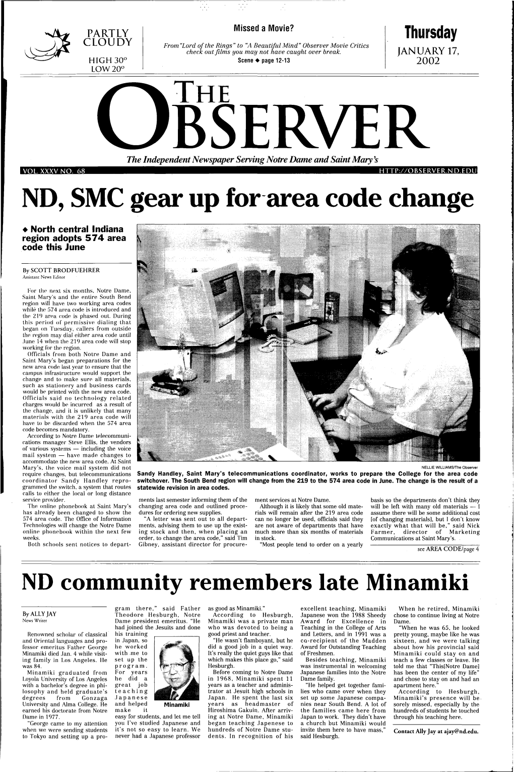 ND, SMC Gear up For-Area Code Change