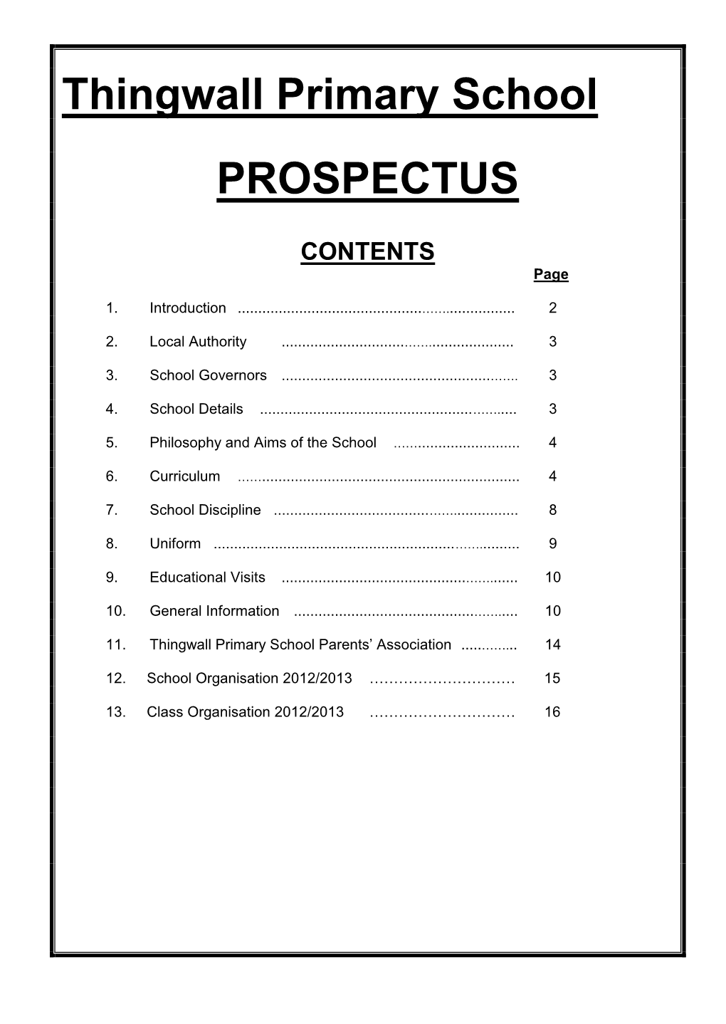 School Prospectus